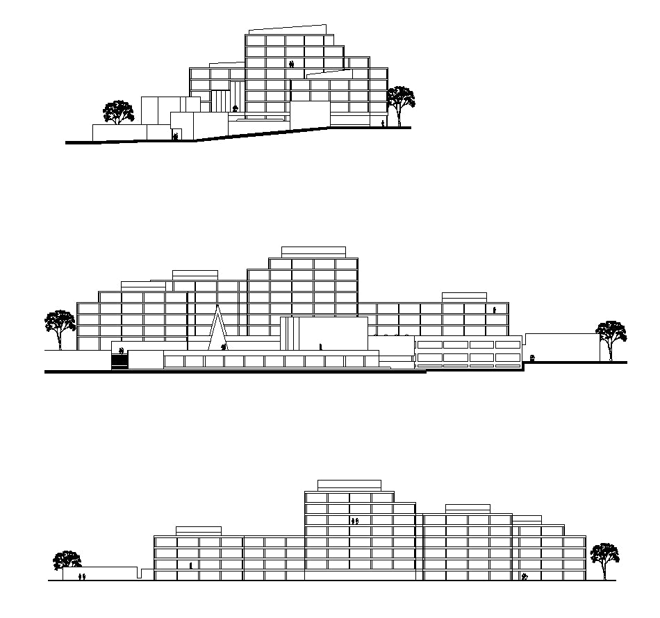 【Famous Architecture Project】Edificio amministrativo Pohjola-Alvar Aalto-Architectural CAD Drawings