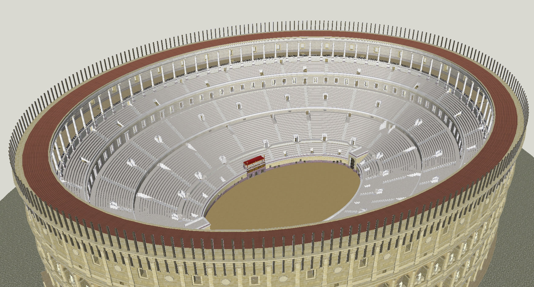 【Famous Architecture Project】Colosseum-Architectural 3D SKP model