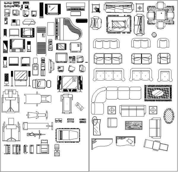 Autocad Blocks Combo Pak Libraries V.2】All kinds of CAD blocks Bundl