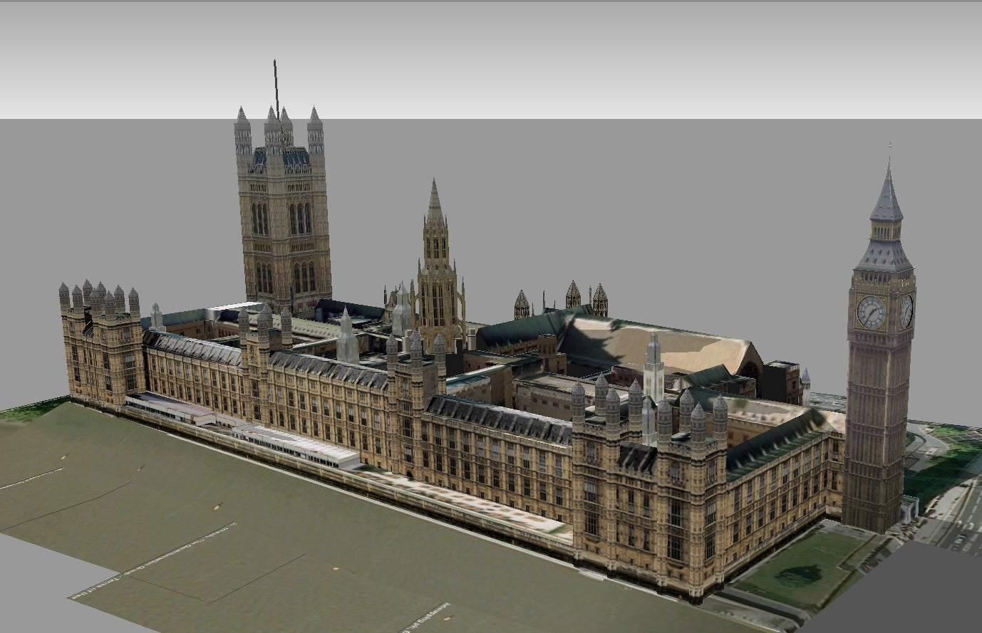 【Famous Architecture Project】Houses_of_parliament -Architectural 3D SKP model