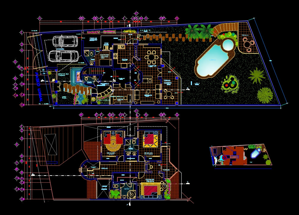 architecture autocad drawing