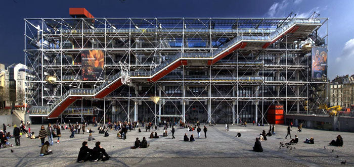 【Famous Architecture Project】Le centre Pompidou-CAD Drawings