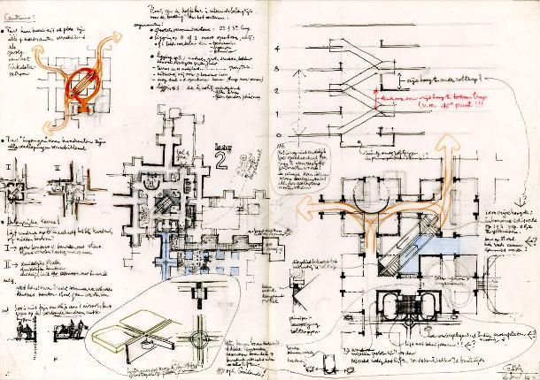 【Famous Architecture Project】Centraal Beheer Office Buildings Apeldoorn-Herman Hertzberger-Architectural CAD Drawings