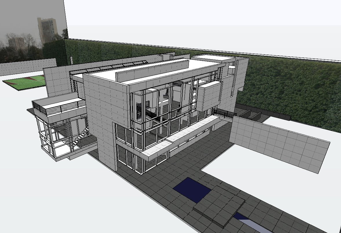 【Famous Architecture Project】3d house rachovfsky-3D skp-Architectural 3D Sketchup model