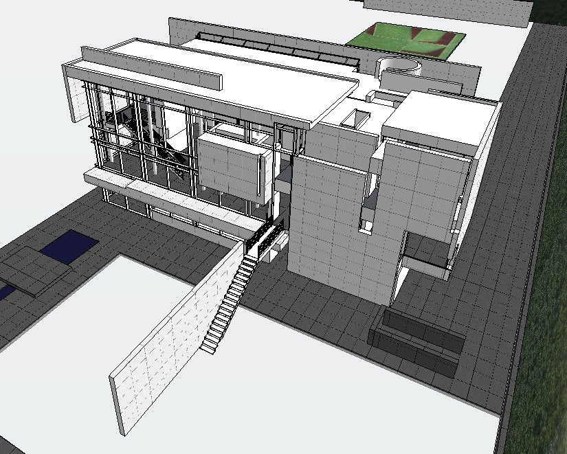 【Famous Architecture Project】3d house rachovfsky-3D skp-Architectural 3D Sketchup model