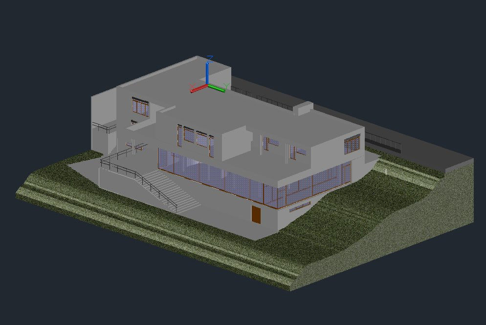 【Famous Architecture Project】Villa tugendhat CAD Drawing-Architectural 3D CAD model