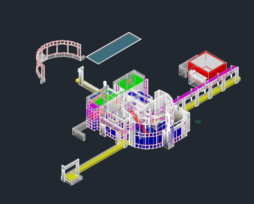 【Famous Architecture Project】3d Grottahouse - Richard Meier CAD 3D Model-Architectural CAD 3D Drawings