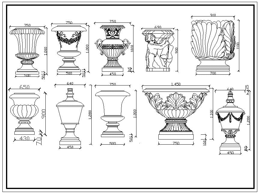 Autocad blocks of decorative elements, ornaments, works of art, statues, doors and gates, lamps, doors, windows, gates ceiling center, sculptures. The drawings are in dwg and dxf format. deco decoration iron works sculptures art decor design