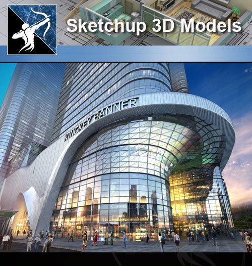 ★★Sketchup 3D Models--Architecture Concept Sketchup Models 22