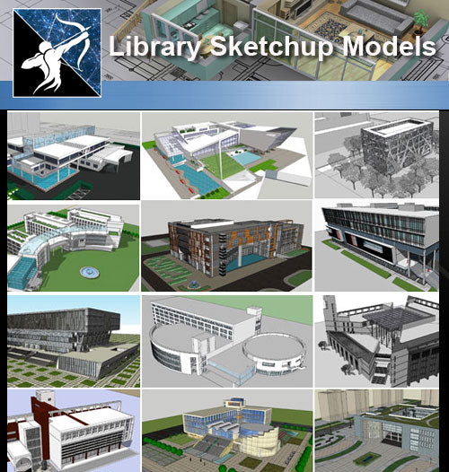 ★ Sketchup 3D-Modelle-15 Arten von Bibliothek Sketchup-Modelle