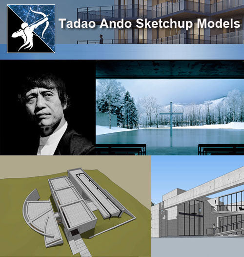 16 Projects of Frank Lloyd Wright Architecture Sketchup 3D Models(Recommanded!!)