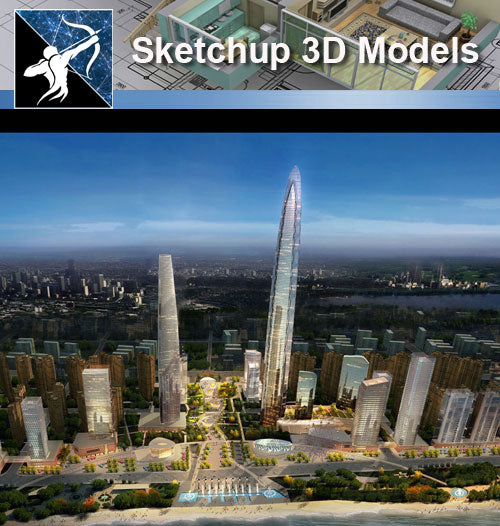 ★★Sketchup 3D Models--Architecture Concept Sketchup Models 23