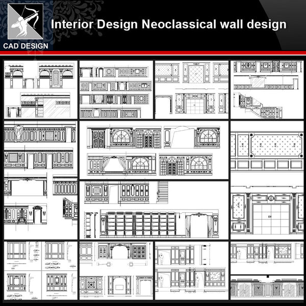 ★【Interior design Neoclassical wall design V1】