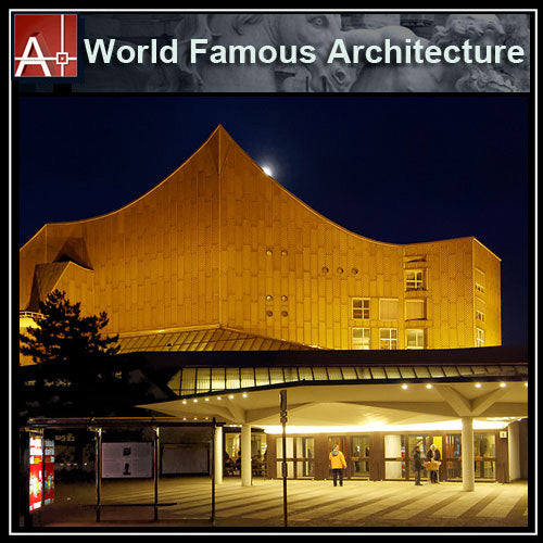 【Famous Architecture Project】Hans Scharoun's Berliner Philharmonie-Architectural CAD Drawings