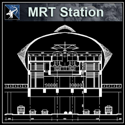 【Architecture CAD Projects】MRT Station Design CAD Blocks,Plans,Layout V1