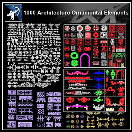 ★ 【1000 Architektur Zierelemente】