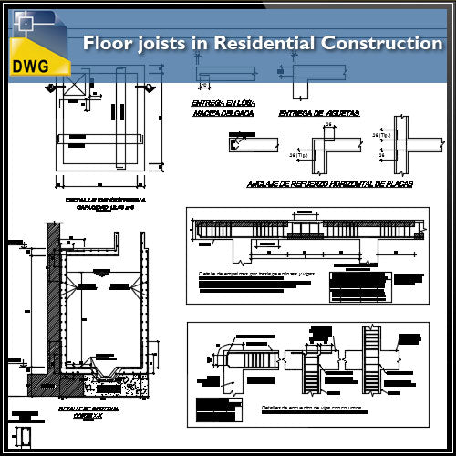 Cad Details Floor Joists In Residential Construction Cad Details