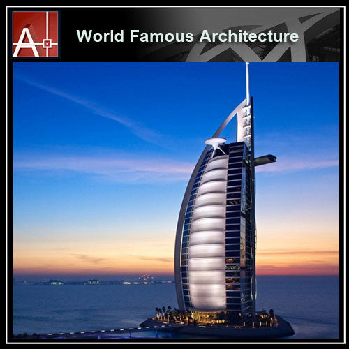 【Famous Architecture Project】Burj Al Arab Jumeirah Sketchup 3D model-Architectural 3D SKP model