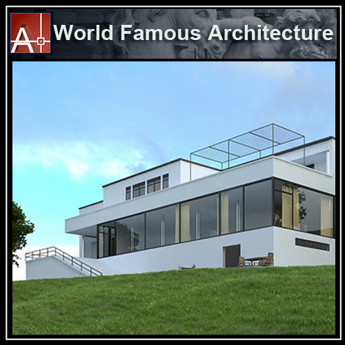 【Famous Architecture Project】Tugendhat House-Mies Van Der Rohe-CAD Drawings