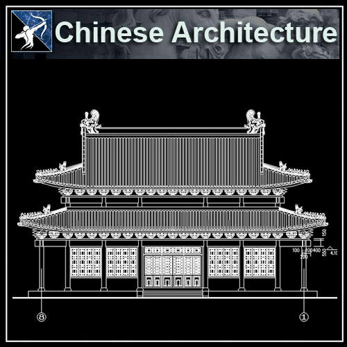 【Architecture CAD Projects】Chinese Architecture Design CAD Blocks,Plans,Layout V3