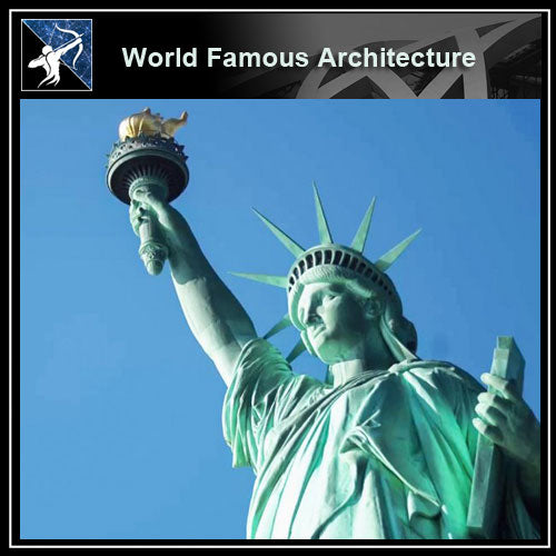 【Famous Architecture Project】Statue of liberty 3D CAD Drawing-Architectural 3D CAD model