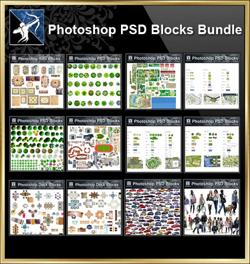 ★ Vollständige Photoshop PSD Blocks Sammlung 