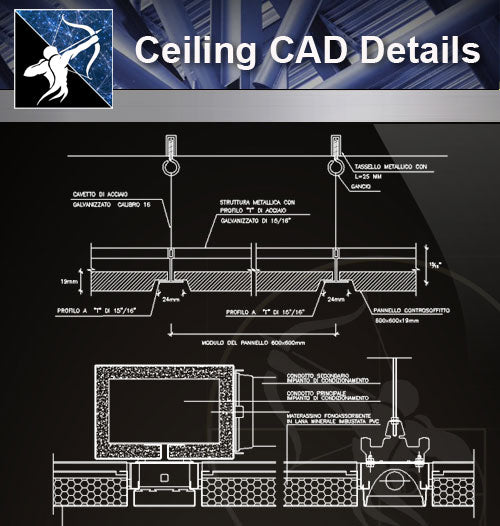 Cad Details Autocad Drawings Blocks Details Ceiling