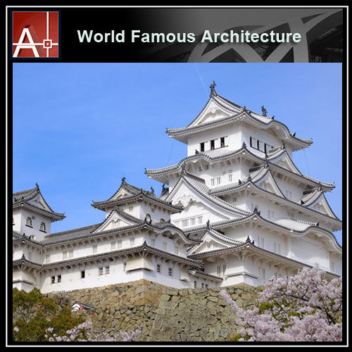 【Famous Architecture Project】Hime Castle Sketchup 3D model -Architectural 3D SKP model