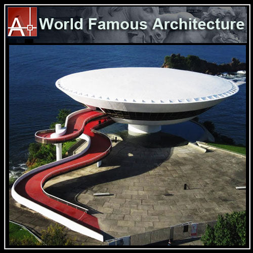 【Famous Architecture Project】Niteroi contemporary art museum-Architectural CAD Drawings