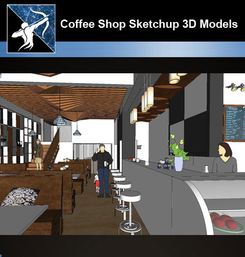 coffee shop sketchup