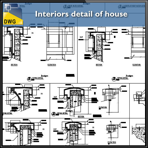 Interior Design Cad Drawings Interiors Detail Of House In Autocad Files