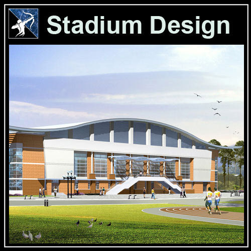 【Architecture CAD Projects】Stadium Design CAD Blocks,Plans,Layout V3