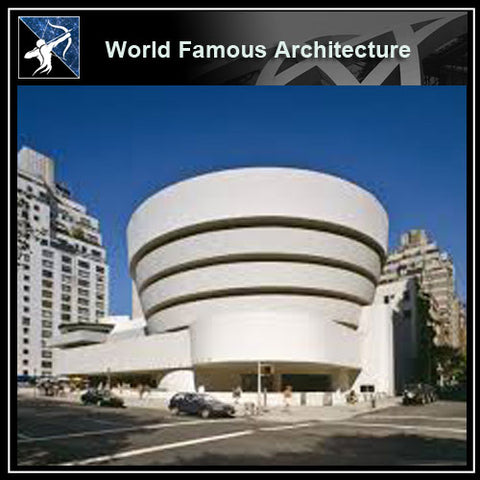 【Famous Architecture Project】Guggengeim museum CAD 3D Drawing-Architectural 3D model