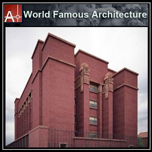 【Famous Architecture Project】Larking BuiIding-Frank Lloyd Wright-Architectural CAD Drawings