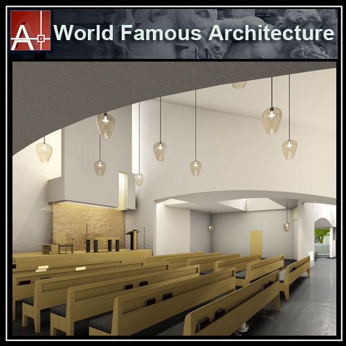 【Famous Architecture Project】Steven Holl-St. Lgnatius-Architectural CAD Drawings