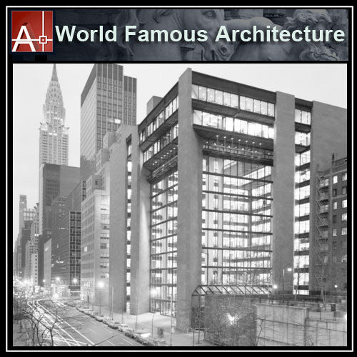 【Famous Architecture Project】The Ford Foundation-Kevin Roche John Dinkeloo and Associates-Architectural CAD Drawings