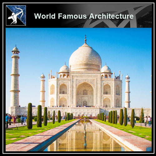 【Famous Architecture Project】Taj mahal 3d CAD Drawing-Architectural 3D CAD model