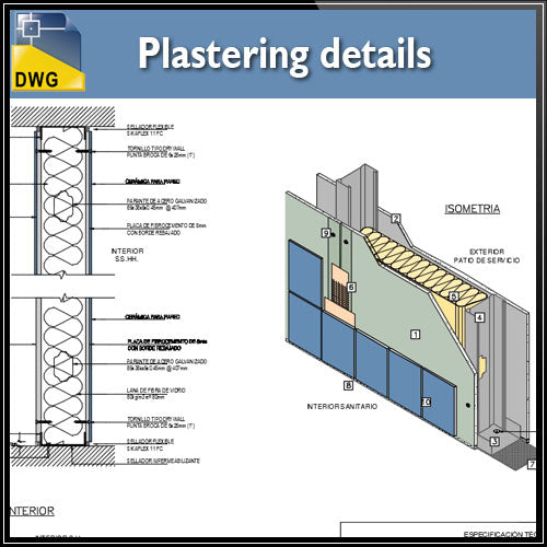 【CAD Details】Plastering CAD Details - CAD Files, DWG files, Plans and ...