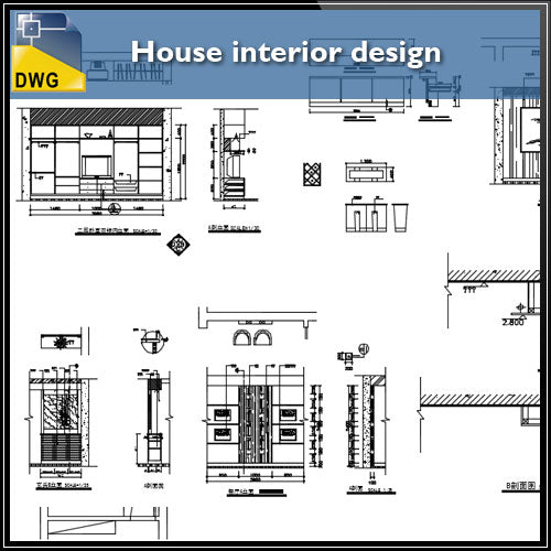 interior design cad drawings download