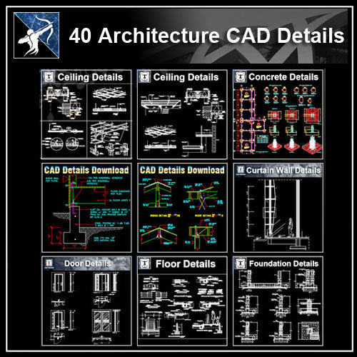 ★【Full Architecture CAD Details Drawings Bundle】