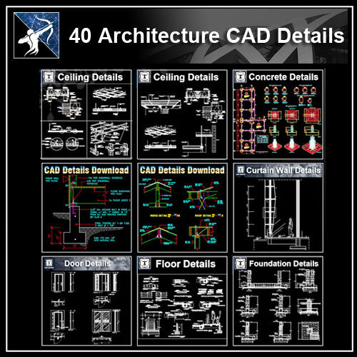 ★ 【Vollständige Architektur CAD Details Zeichnungen Bundle】