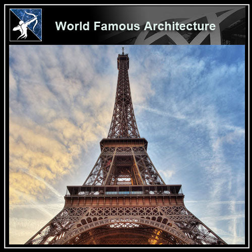 【Famous Architecture Project】Eiffel Tower 3d Max model-Architectural 3D max model