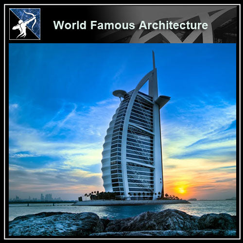 【Famous Architecture Project】Burj al arab hotel dubai 3d CAD-Architectural 3D CAD model