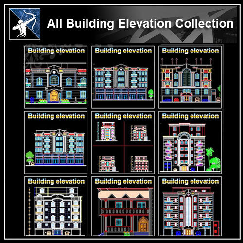 ★【All Building Elevation CAD Drawings Collection】