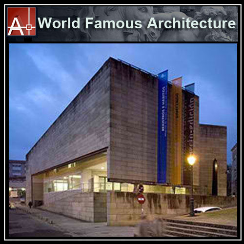 【Famous Architecture Project】Alvaro Siza - Galicia Museum of Contemporary Art-Architectural CAD Drawings