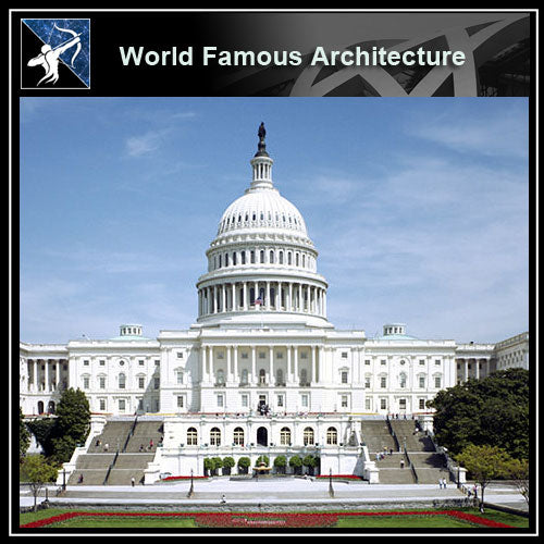 【Famous Architecture Project】Capitol CAD 3d-Architectural 3D CAD model