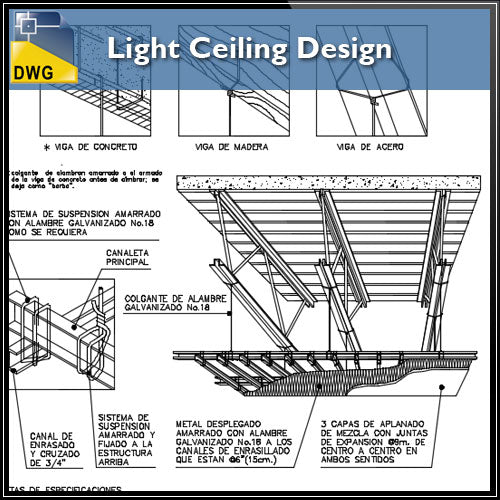 Cad Details Light Ceiling Design Cad Details