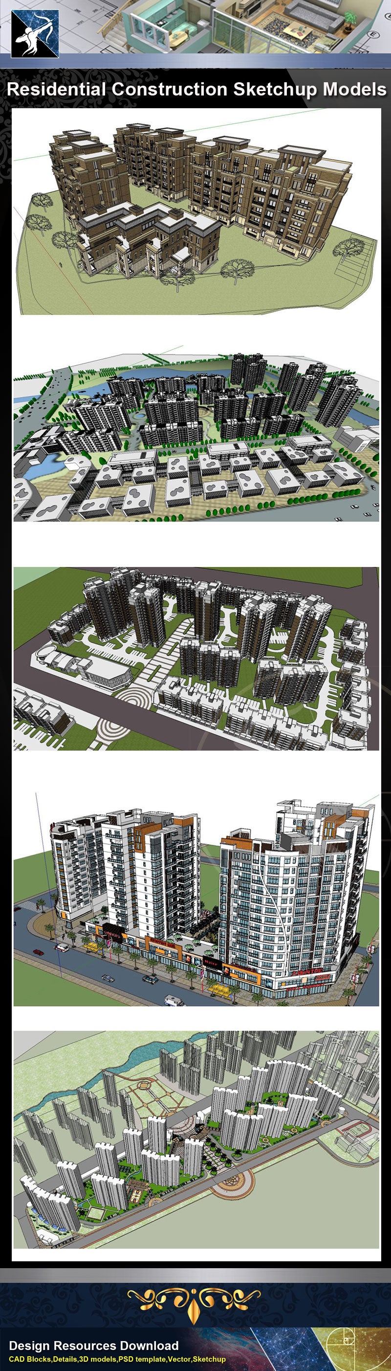 ★Sketchup 3D Models-Residential Construction Sketchup Models