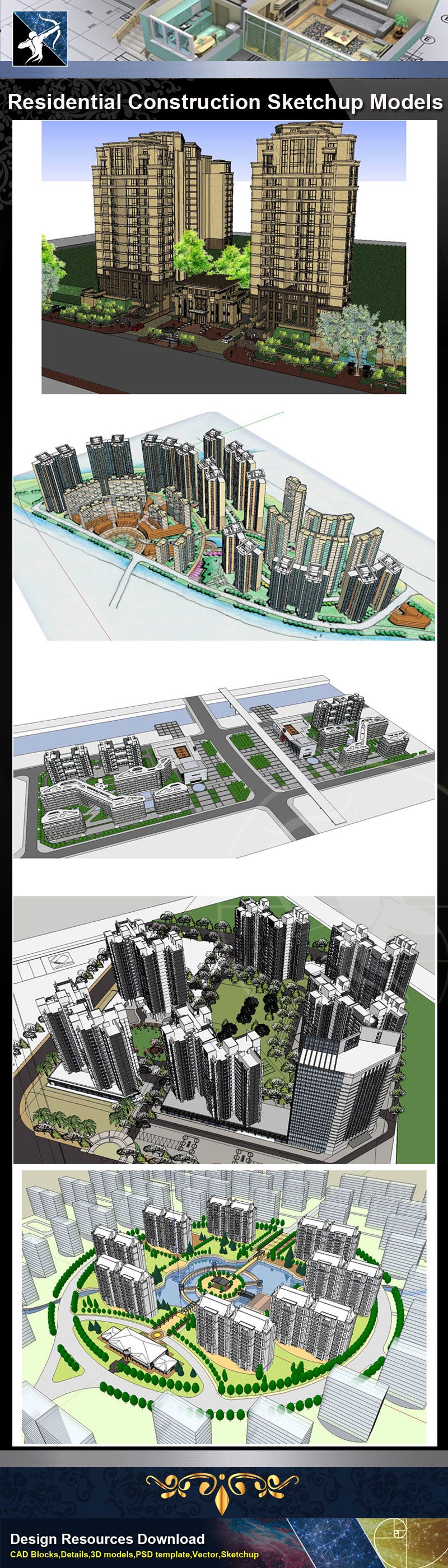 ★Sketchup 3D Models-Residential Construction Sketchup Models