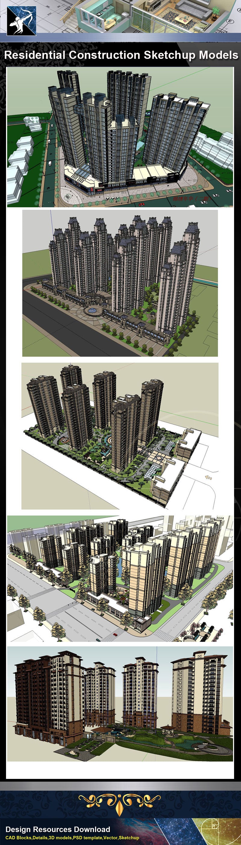 ★Sketchup 3D Models-Residential Construction Sketchup Models